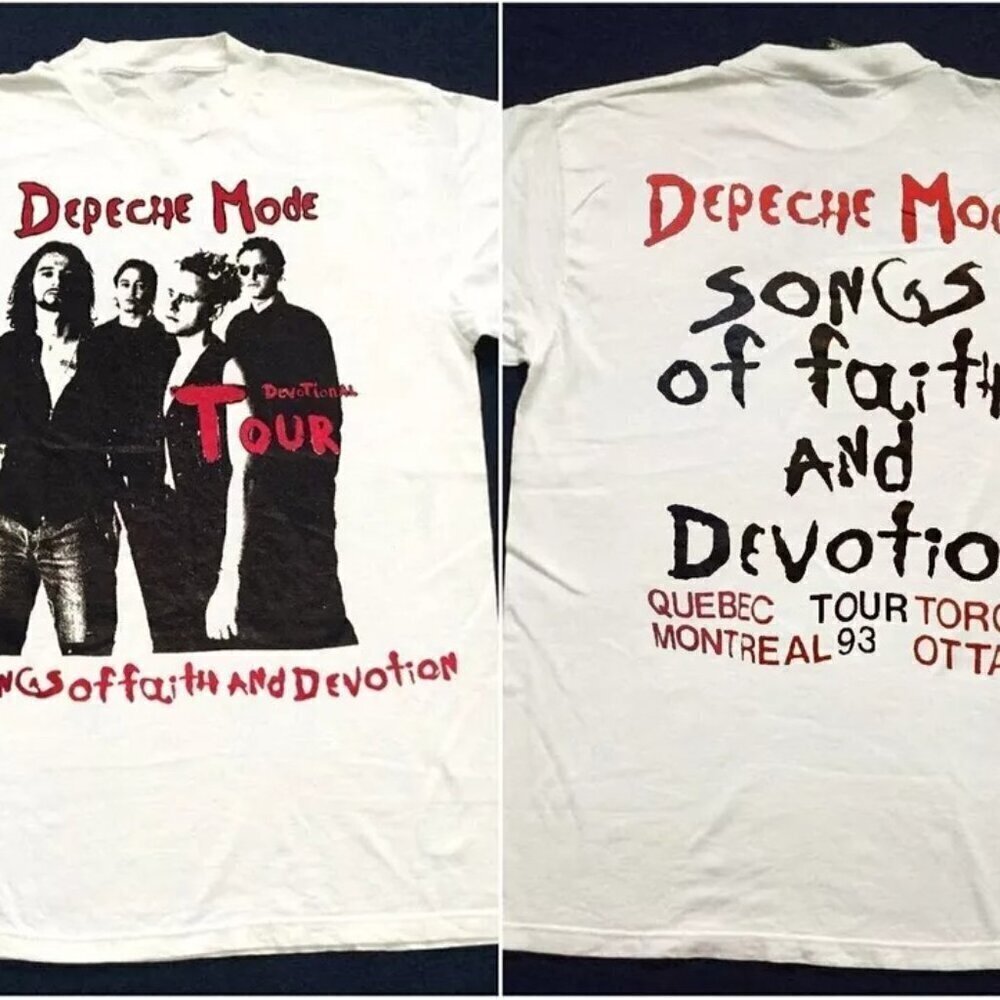 Depeche Mode 1993 Devotional Tour 2 Sided Rock Band Graphic Music Fan Gift Tee79